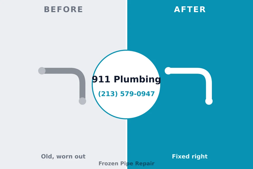 Before and after: plumbing company Fort Morgan, CO